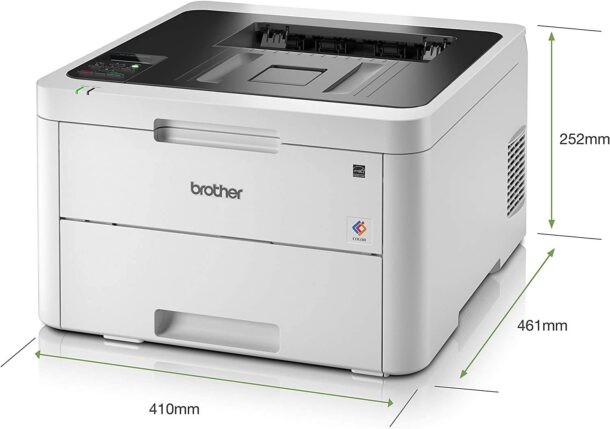 BROTHER HL-L3220CDW Colour LED Single Function Laser Printer with automatic 2-sided printing and wireless connectivity - Image 2
