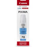 Canon 70 Cyan Colour Ink Bottle | Original for Canon Inkjet Printers