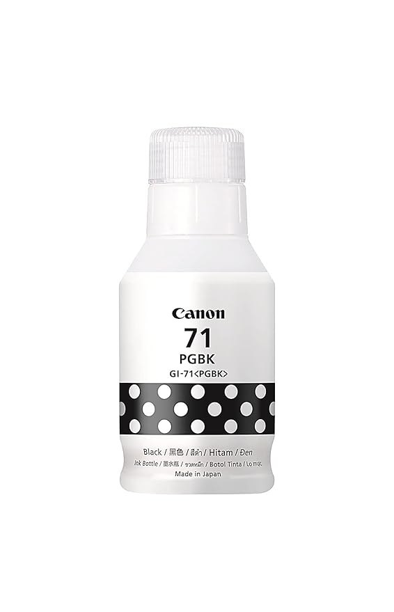 Canon 71 Black Colour Ink Bottle | Original for Canon Inkjet Printers