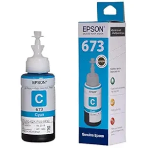 Epson 673 Light Cyan Ink Bottle | Original Epson Ink for EcoTank Printers