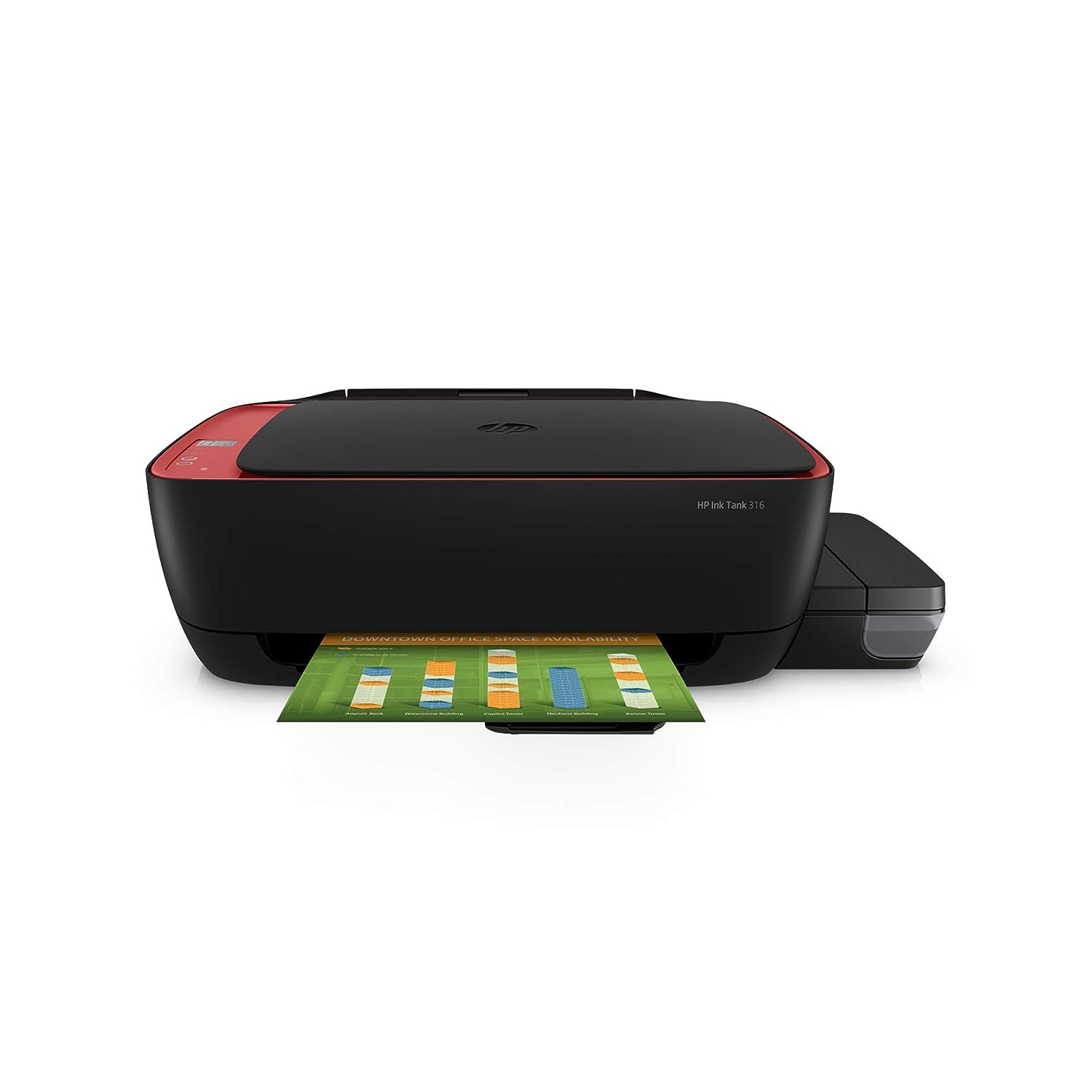 HP Ink Tank 316 All-in-one Colour Printer with Upto 7500 Black and 8000 Colour Pages Included in The Box – Print, Scan & Copy for Office/Home
