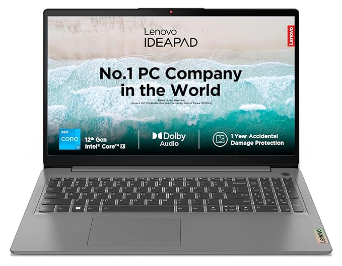 Lenovo IdeaPad 3 i3 12th Gen Laptop | 8GB RAM, 512GB SSD, 15.6” FHD, Windows 11, With Bag