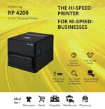 TVS RP 4200 4 inch Thermal Receipt / POS Printer, High Speed Printing of 200 mm/sec, USB & Serial Port, Auto Cutter, Cash Drawer Port - Image 3