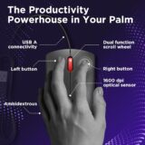 Lenovo 120 Wired Mouse – USB Optical Mouse for Office & Home Use