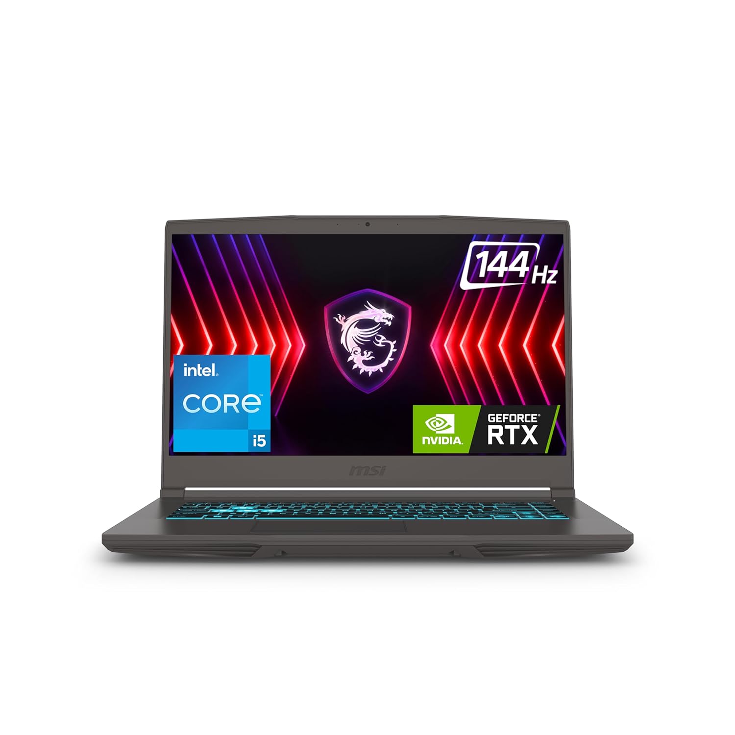 MSI Thin 15 Gaming Laptop | i5 13th Gen 13420H, 16GB RAM, 512GB SSD, RTX 3050, 144Hz FHD, Win 11 with Bag